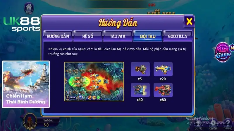 Tìm hiểu game săn cá Chiến hạm Thái Bình Dương 